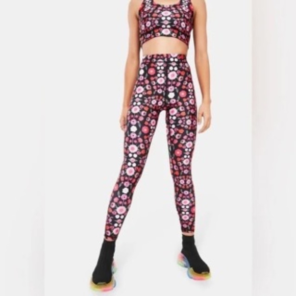 NWT Terez Performance Leggings Pink Fantasy Small - Picture 1 of 8